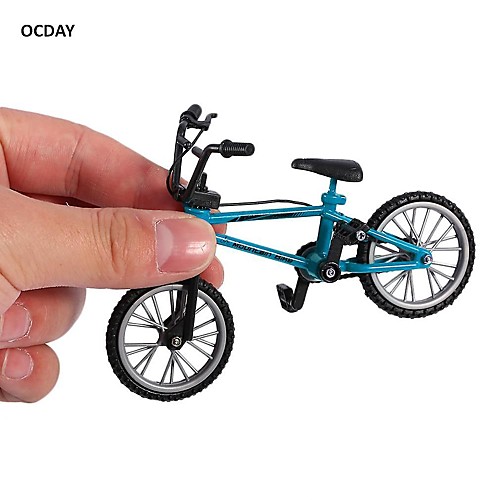 

ocday fingerboard bike with brake rope blue simulation alloy finger bmx bike