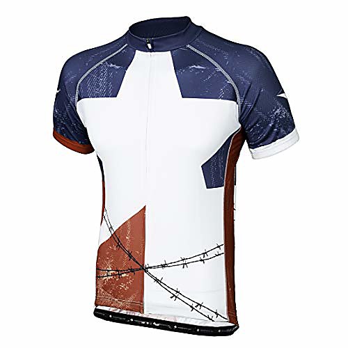 

texas lone star men's cycling jersey 5xl - men's blue