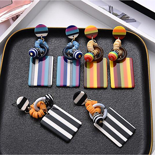 

Women's Drop Earrings Fancy Stylish Earrings Jewelry Black / Blue / Yellow For Date Vacation Festival 1 Pair