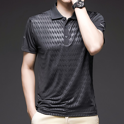 

Men's T shirt Hiking Tee shirt Hiking Polo Shirt Short Sleeve Square Neck Tee Tshirt Top Outdoor Lightweight Breathable Quick Dry Sweat wicking Autumn / Fall Spring POLY Solid Color Dark Grey White