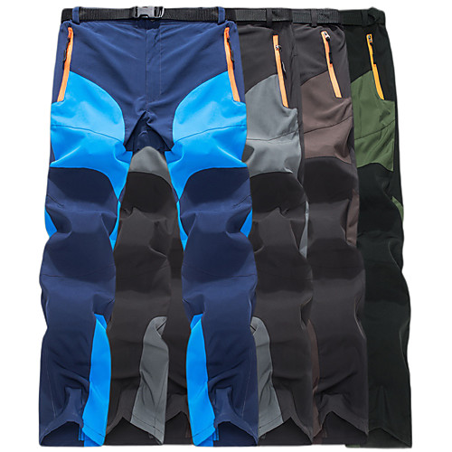 

Men's Hiking Pants Trousers Patchwork Summer Outdoor Waterproof Lightweight Windproof Breathable Pants / Trousers Bottoms Army Green Grey Dark Navy Coffee Camping / Hiking Hunting Fishing S M L XL XXL