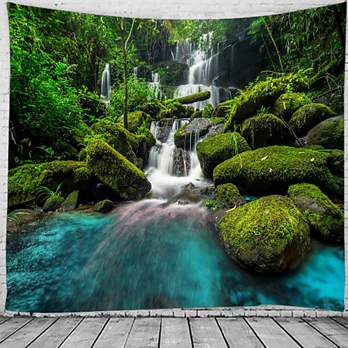 

Majestic Waterfall Scenery Wall Tapestry Art Decor Blanket Curtain Hanging Home Bedroom Living Room