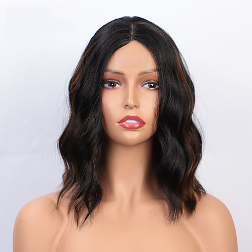 

Synthetic Wig Deep Wave Middle Part Wig Short A1 A2 A3 A4 A5 Synthetic Hair Women's Cosplay Party Fashion Black Brown