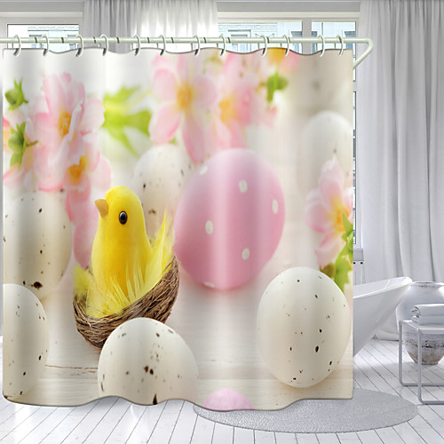 

Shower Curtains & Hooks Modern Polyester New Design