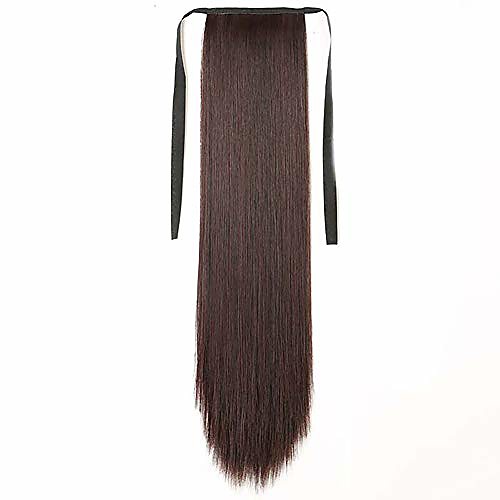 

diabo 26 inch ponytail extension clip in long pony tail wig drawstring synthetic straight high ponytail for women