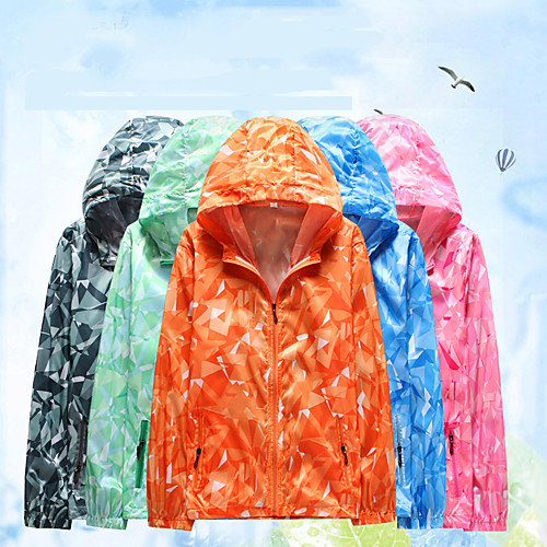 

Women's Men's Long Sleeve Windbreaker Running Skin Jacket Full Zip Coat Top Athletic Athleisure Nylon Waterproof UV Sun Protection Breathable Fitness Gym Workout Running Jogging Sportswear Plus Size