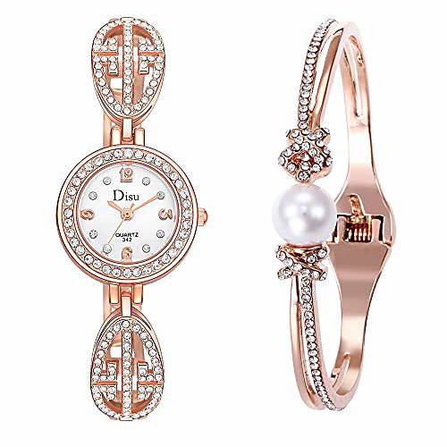 

Women's Watches Sale Jukila Women Analog Quartz Chain Watch Light Luxury Girl Fashion Classic Wrist Watch Casual Business Bracelet Watches Gift Round Dial Case Stainless Steel Band Watches