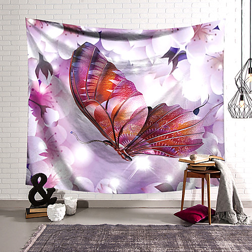 

Wall Tapestry Art Decor Blanket Curtain Hanging Home Bedroom Living Room Decoration Polyester Butterfly