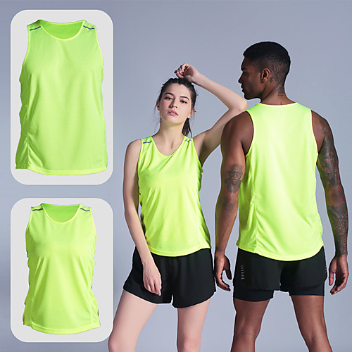 

Women's Sleeveless Running Tank Top Tee Tshirt Top Athletic Athleisure Summer Moisture Wicking Quick Dry Breathable Yoga Fitness Gym Workout Running Jogging Sportswear Solid Colored Normal White Blue