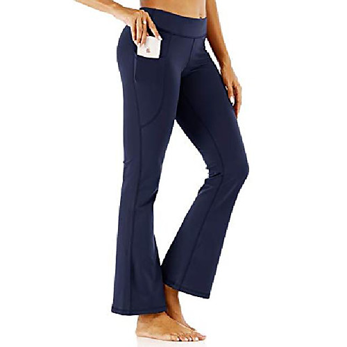

Women Bootleg Yoga Pant with Pockets High Waist Workout Bootcut Pant for Running Work Casual