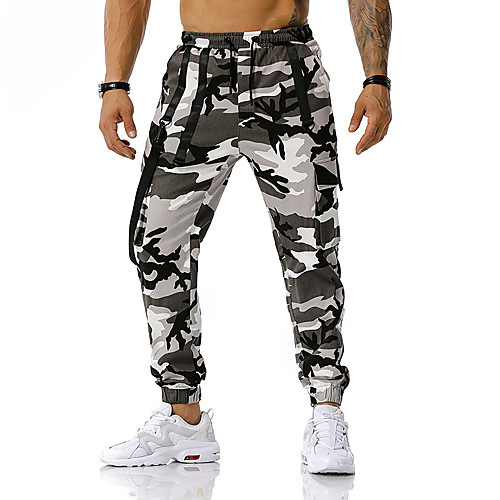

Men's Cargo Chino Chinos Tactical Cargo Pants Camouflage Full Length Blue Red Army Green Orange Gray