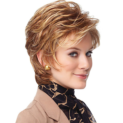 

Synthetic Wig Curly Short Bob Wig Short Rose Gold Synthetic Hair Women's Cosplay Party Fashion Blonde