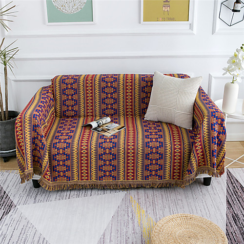 

Sofa Cover Multi Color / Geometric Printed Cotton Slipcovers