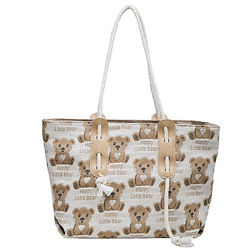 

Women's Bags Top Handle Bag Daily Date Handbags White Black Brown