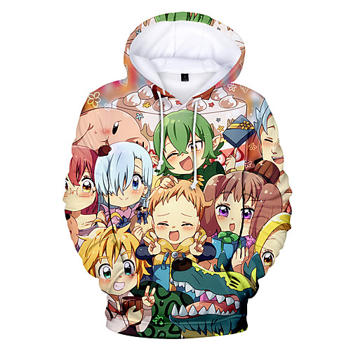 

Inspired by The Seven Deadly Sins Cosplay Cosplay Costume Hoodie 100% Polyester Graphic Printing Hoodie For Men's / Women's