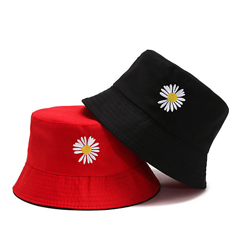 

Women's Fisherman Hat 1 PCS Outdoor Portable Sunscreen Breathable Soft Hat Solid Color Polyester / Cotton Blend Light Yellow Black / Red Black / Yellow for Fishing Climbing Beach