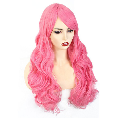 

Long Wave Synthetic Wigs for Women Cosplay wig Blonde Blue Pink Grey Purple Gren Orange Black Brown Hair for Halloween Wigs