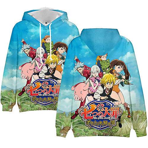 

Inspired by The Seven Deadly Sins Cosplay Cosplay Costume Hoodie 100% Polyester Graphic Printing Hoodie For Men's / Women's