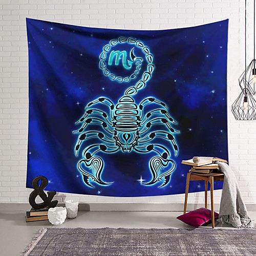 

Wall Tapestry Art Decor Blanket Curtain Hanging Home Bedroom Living Room Decoration Polyester Scorpion