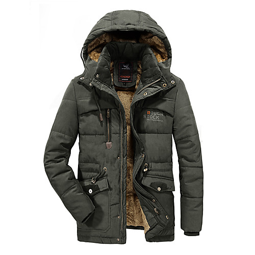 

Men's Hiking Softshell Jacket Hiking Jacket Hiking Fleece Jacket Winter Outdoor Solid Color Thermal Warm Lightweight Windproof Breathable Winter Jacket Top Ski / Snowboard Fishing Climbing Army Green