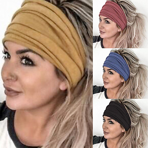 

3 pcs Cross-border Fashion Solid Color Wide-brimmed Headband Sports Yoga Headband Ladies Wash Hair Accessories