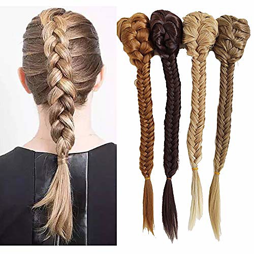 

20inch long synthetic fishtail braids drawstring rope with claw clip ponytail extension (f22/10)