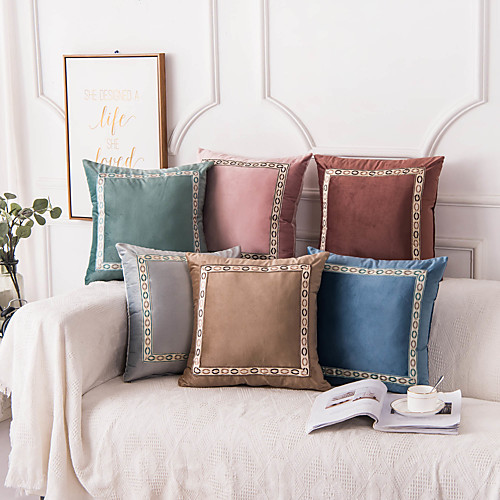 

1 Pc Geometric Cushion Cover 45x45cm Linen for Sofa Bedroom
