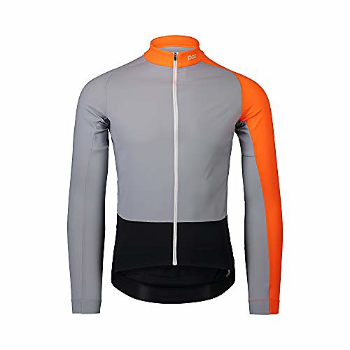 

, essential road mid ls jersey, granite grey/zink orange, large