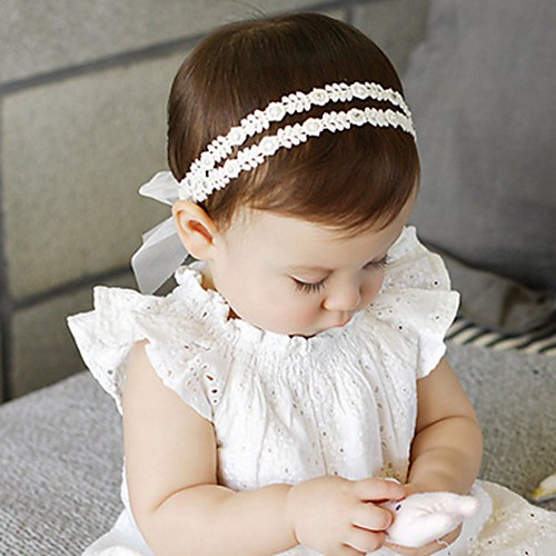 

Girls' For Birthday Party Festival Leaf Fabric White 1pc