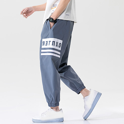 

Men's Sweatpants Color Block Drawstring Collarless Color Block Sport Athleisure Pants Sleeveless Breathable Sweat Out Comfortable Everyday Use Street Casual Daily