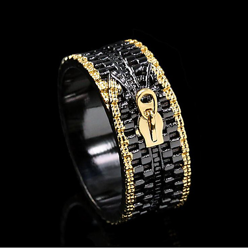 

Ring Vintage Style Black Brass Weave Unique Design Punk Trendy 1pc 6 7 8 9 10 / Women's