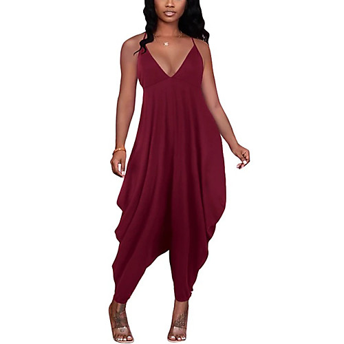 

factory source european and american cross-border jumpsuit amazon aliexpress ebay loose sling casual home girl