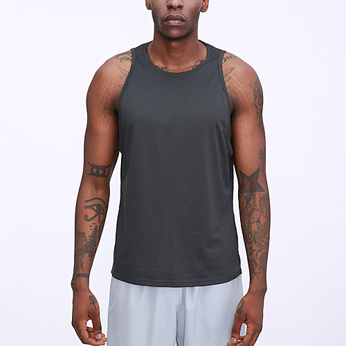 

Men's Tank Top Tee / T-shirt Pure Color Crew Neck Solid Color Sport Athleisure Top Sleeveless Breathable Quick Dry Moisture Wicking Soft Comfortable Exercise & Fitness Running Everyday Use Casual