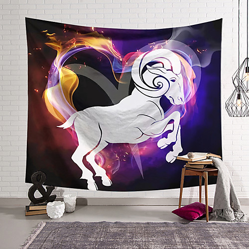 

Wall Tapestry Art Decor Blanket Curtain Hanging Home Bedroom Living Room Colourful Polyester Horse