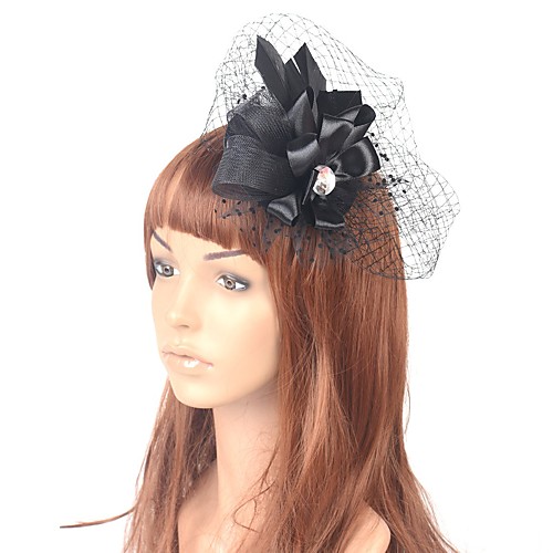 

Romantic Classic Tulle Fascinators with Floral / Crystals 1 Piece Special Occasion / Party / Evening Headpiece