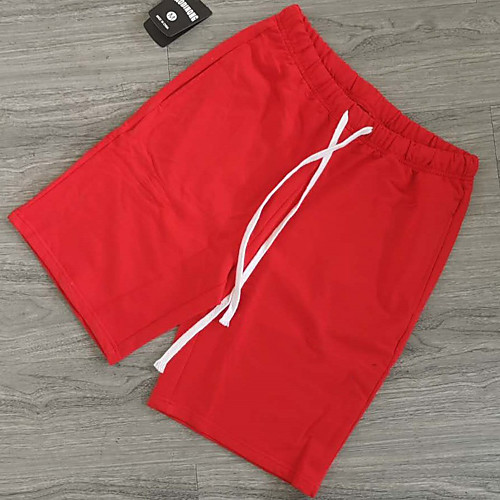 

Unisex Running Shorts Shorts Bottoms Cotton Fitness Basketball Running Workout Jogging Soft Normal Sport Solid Colored White Black Red Yellow Grey Beige / Micro-elastic