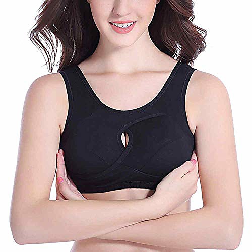 

Sports Bras Woman Seamless -Anti-Sagging Sports Bra Sleep Bra Sets 2019 Hot (M, Black)