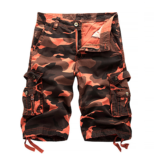 

Men's Hiking Shorts Hiking Cargo Shorts Tactical Shorts Ventilation Multi-Pockets Quick Dry Breathable Spring Summer Camo / Camouflage Cotton Bottoms for Hunting Fishing Casual Purple Dark Green Blue