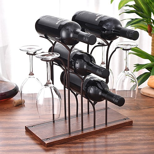

Wine Glass Holder Upside Down Goblet Holder Wine Rack Ornaments for Home Wine Cabinet Decorations Wine Bottle Storage Rack