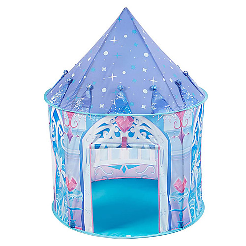 

Play Tent & Tunnel Playhouse Teepee Castle Princess Foldable Convenient Polyester Gift Indoor Outdoor Party Favor Festival Fall Spring Summer 3 years Boys and Girls Pop Up Indoor/Outdoor Playhouse