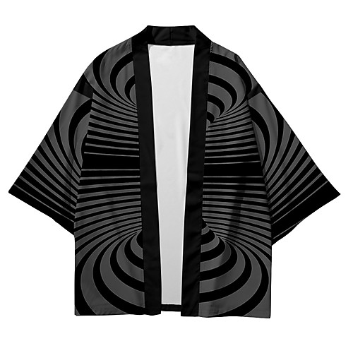 

Men's Shirt 3D Print Optical Illusion 3D Print Short Sleeve Casual Tops Casual Fashion Breathable Comfortable Black