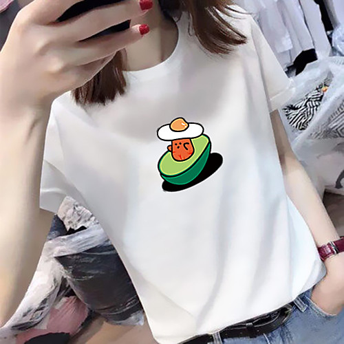 

Women's Tee / T-shirt Pure Color Crew Neck Spandex Sport Athleisure Top Short Sleeves Breathable Soft Comfortable Everyday Use Casual Daily Outdoor