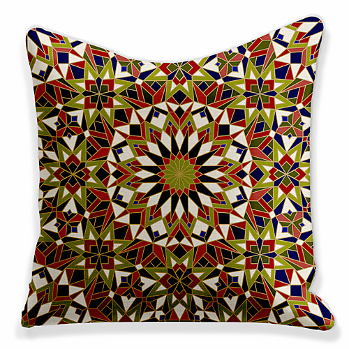 

Double Side 1 Pc Geometric Cushion Cover Print 45x45cm Linen for Sofa Bedroom