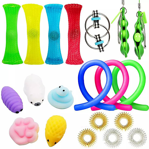 

Squishy Toy Squeeze Toy / Sensory Toy Jumbo Squishies Sensory Fidget Toy Stress Reliever 20 pcs Mini Creative Cat Claw Bean Transformable Cute Stress and Anxiety Relief Fun Decompression Toys Slow