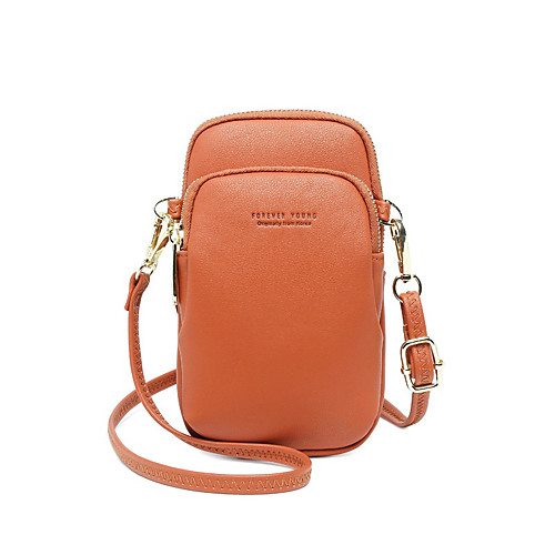 

Women's Bags PU Leather Crossbody Bag Zipper Plain Printing Daily Going out 2021 Black Blue Red Yellow