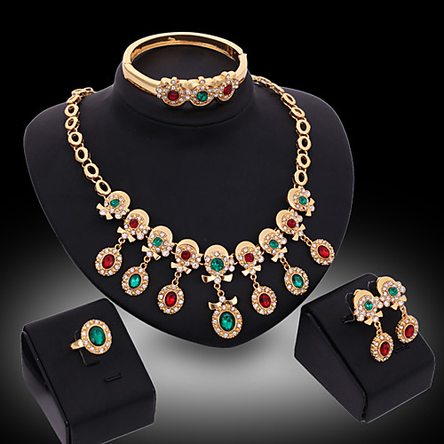 

Women's Jewelry Set Bridal Jewelry Sets Tassel Fringe Precious Fashion Gold Plated Earrings Jewelry Gold For Christmas Wedding Halloween Party Evening Gift 1 set