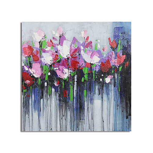 

Oil Painting Hand Painted Square Abstract Modern Stretched Canvas