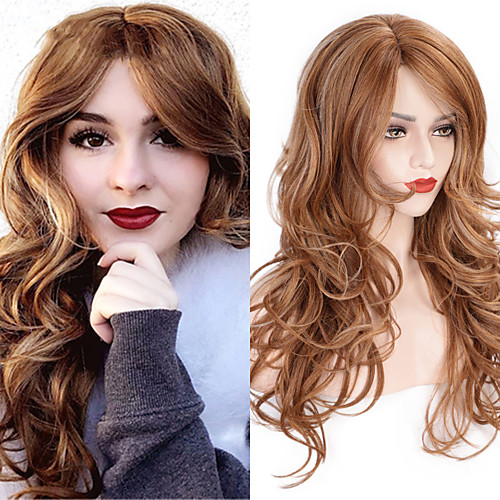 

Synthetic Wig Deep Wave Middle Part Wig Medium Length A1 A2 A3 Synthetic Hair Women's Cosplay Party Fashion Blonde