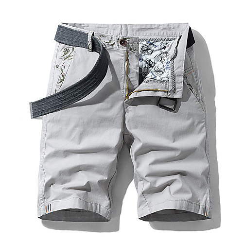 

Men's Hiking Shorts Hiking Cargo Shorts Solid Color Outdoor Breathable Soft Wear Resistance Cotton Shorts Blue Grey Orange Khaki Hunting Fishing Climbing 28 29 30 36 38