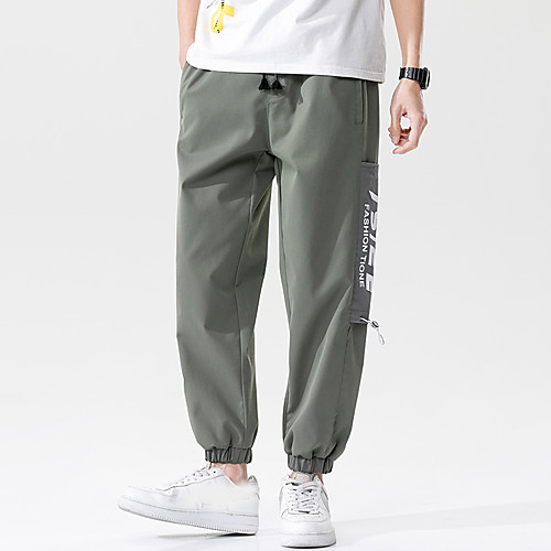 

Men's Sweatpants Color Block Drawstring Collarless Color Block Sport Athleisure Pants Sleeveless Breathable Sweat Out Comfortable Everyday Use Street Casual Daily